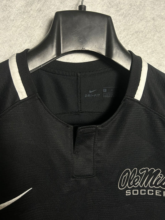 Nike Black Olemiss Soccer Womens Tee Shirt - Large