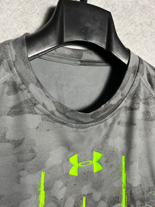 Under Armour Gray BJ Logo Round Tee - Large