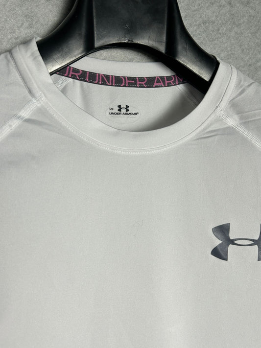 Under Armour White Round Neck - Large