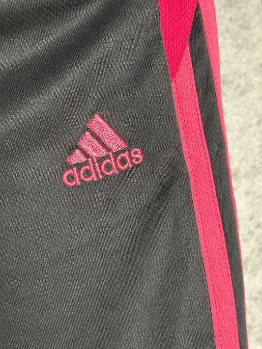 Adidas Black Short Pink Stripes - Small