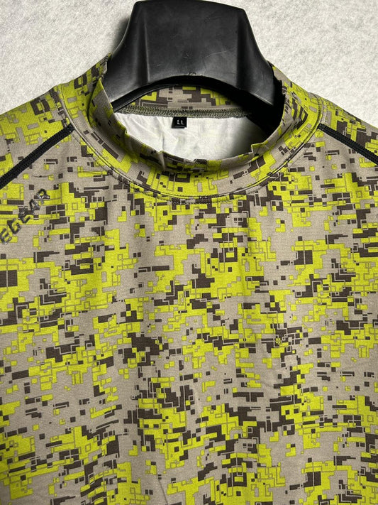 Digital Printed Round Neck Compression - Large