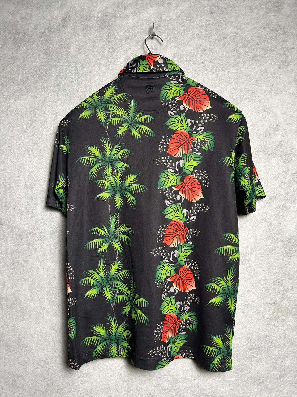 Fila Black Hawaiian Polo - Large