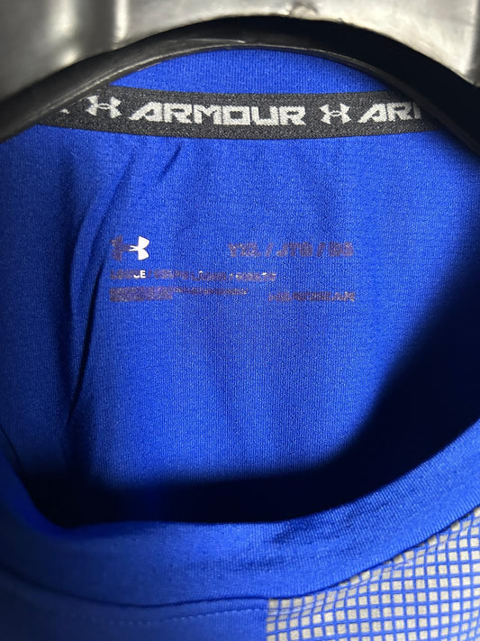 Under Armour Blue Round Neck Dri Fit Sando - Medium