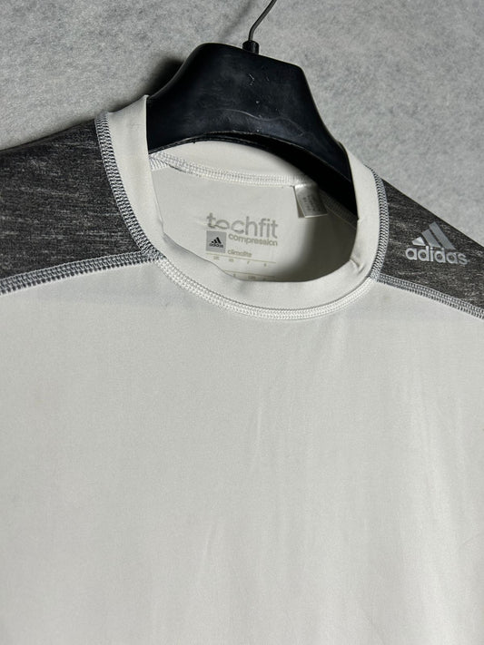 Adidas TechFit Climalite White CompressionXFitted (Player Jouer) - Large