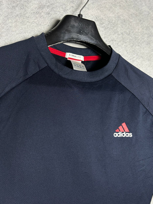 Adidas Blue Round Neck Clima Lite - Small