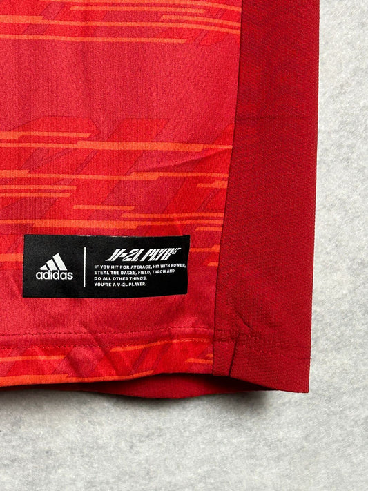 Adidas Red Dri Fit Round Neck - Small