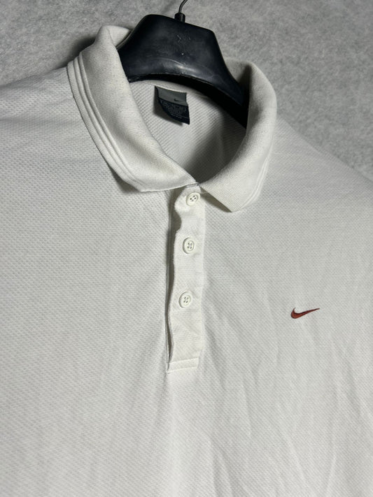 Nike Dri Fit White Polo - XL