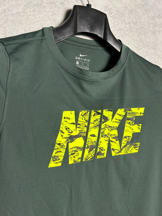 Nike-Jungle Green Round Neck - XL