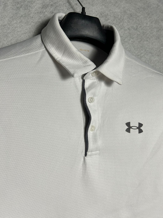 Under Armour White Polo - Large