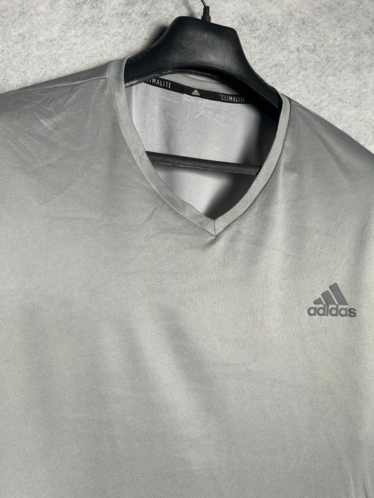 Adidas Gray V Neck - XXL