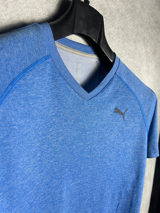 Puma Blue V Neck - Large
