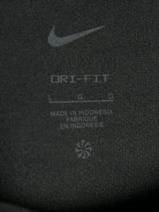 Nike Dri Fit Black Round Tee - Large