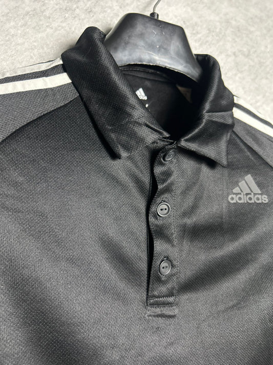 Adidas Black Polo Tee - Large