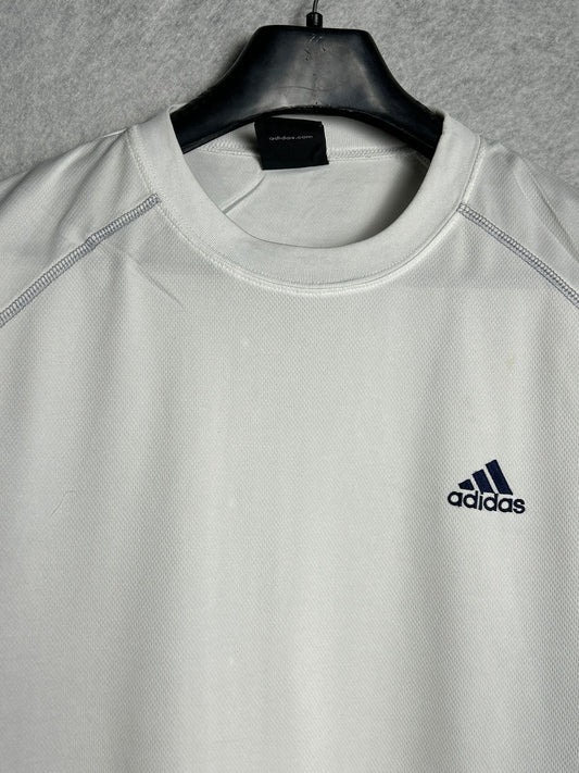 Adidas White Sando Round Tee - Large