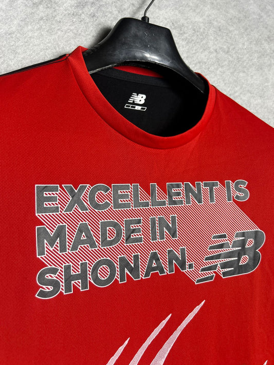 New Balance Red Excellent Is Made In Shonan Round Tee - Large