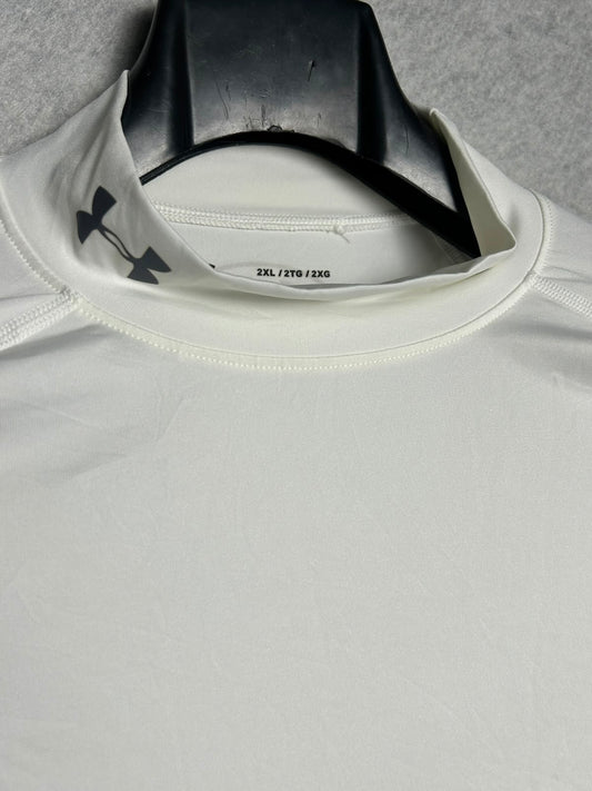 Under Armour Compression White High Round Neck - XXL