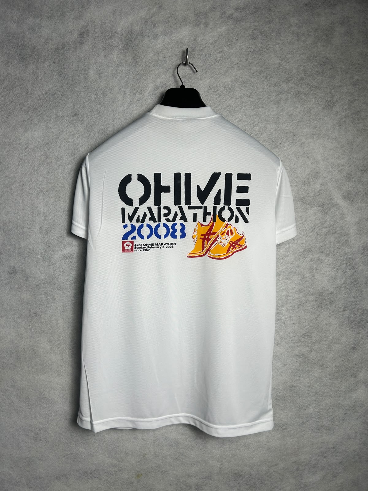 Asics White Round Neck Tee - Medium