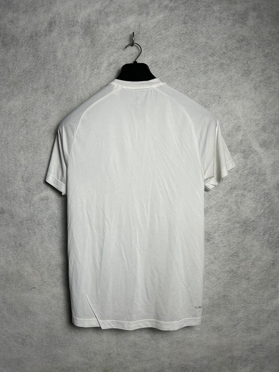 Adidas White ClimaLite Round Neck - Small