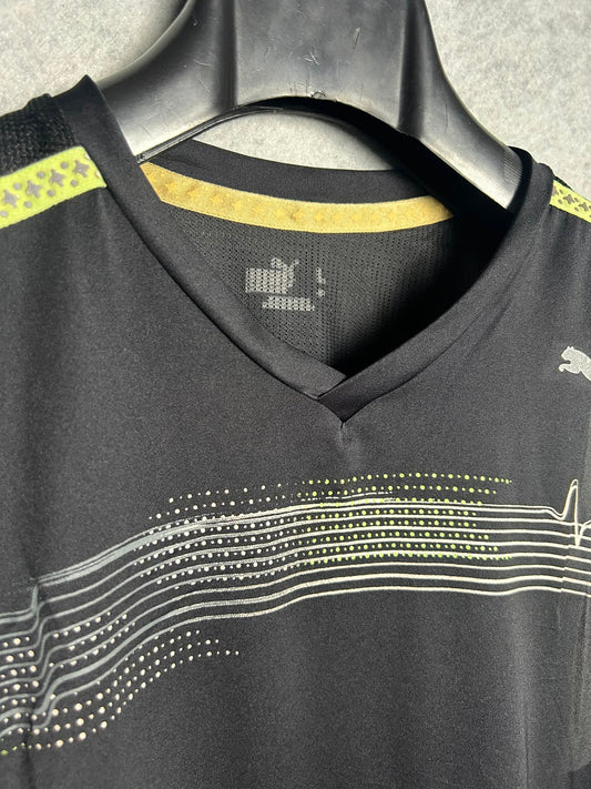 Puma V Neck Black Sando - Large