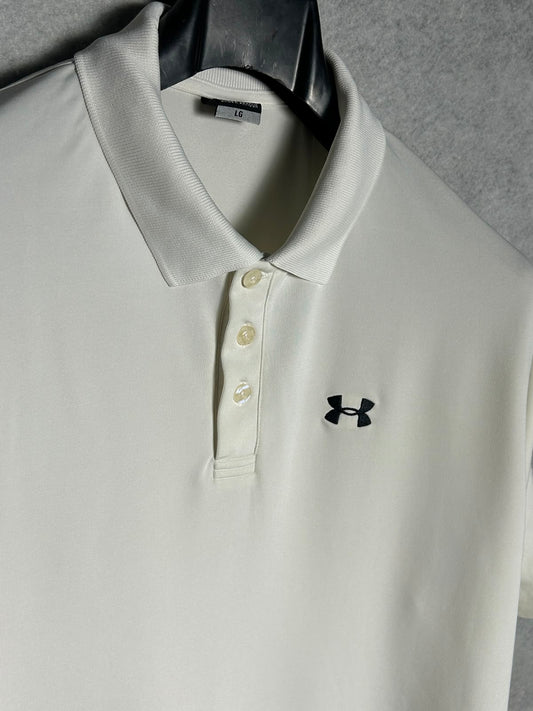 Under Armour White Polo - Large