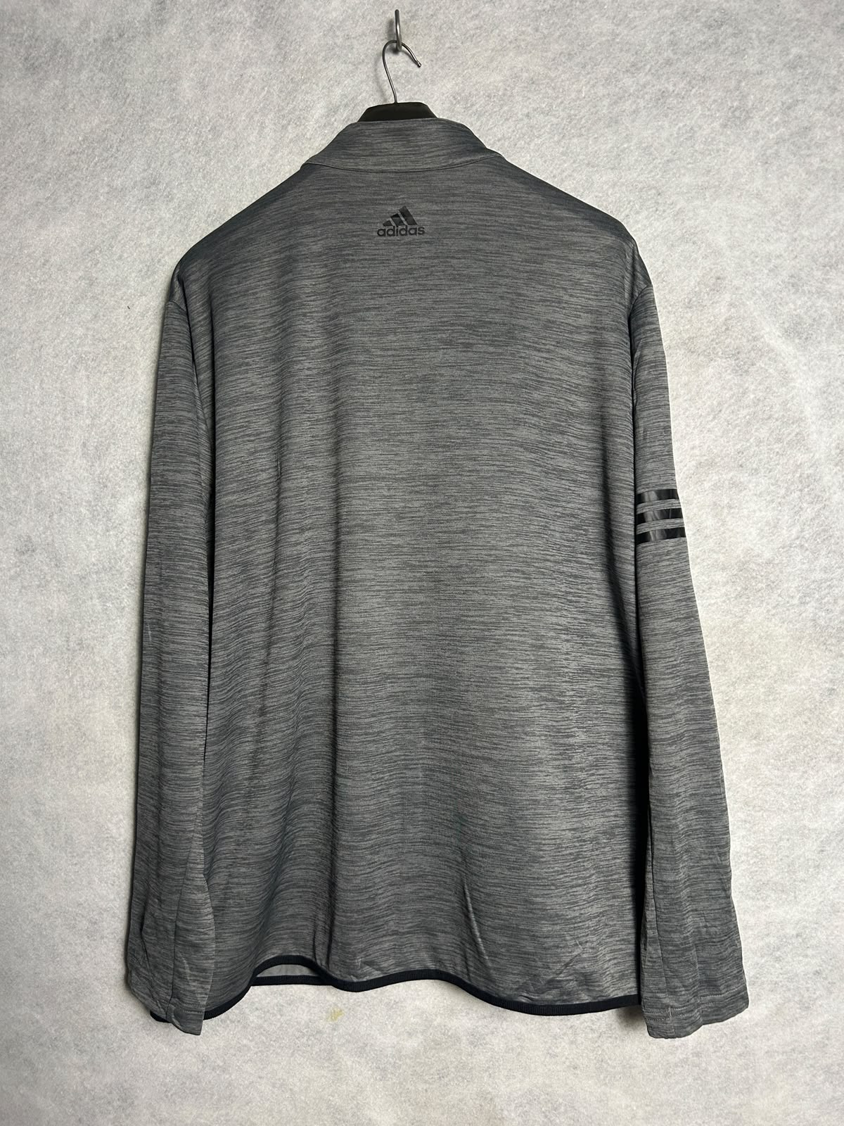 Adidas Gray Full Sleeves QTR Zip - XXL