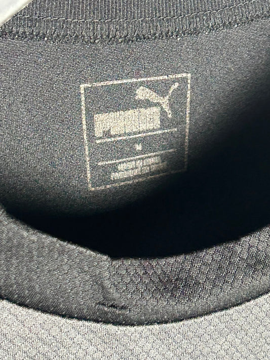 Puma Black Round Neck Full Sleeves - Medium