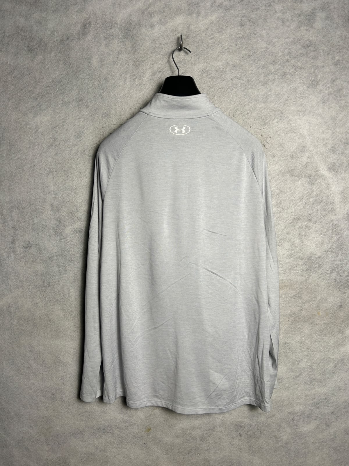 Under Armour Heat Gear Grey Full Sleeves Half Zip - XL