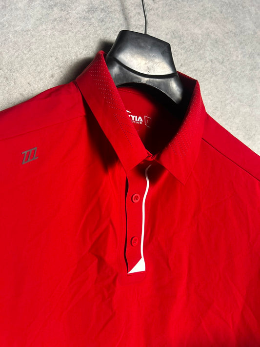 Zyia Active Red Polo - Large