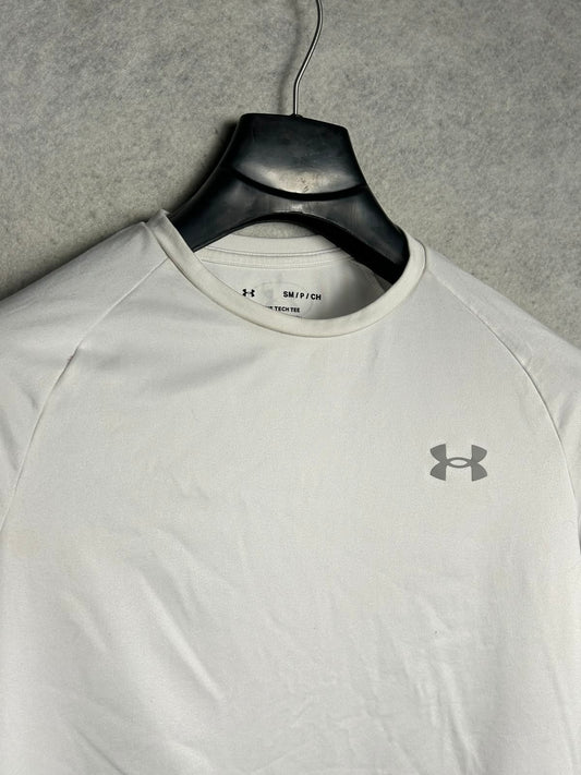 Under Armour The Tech Tee White Round Neck - Small