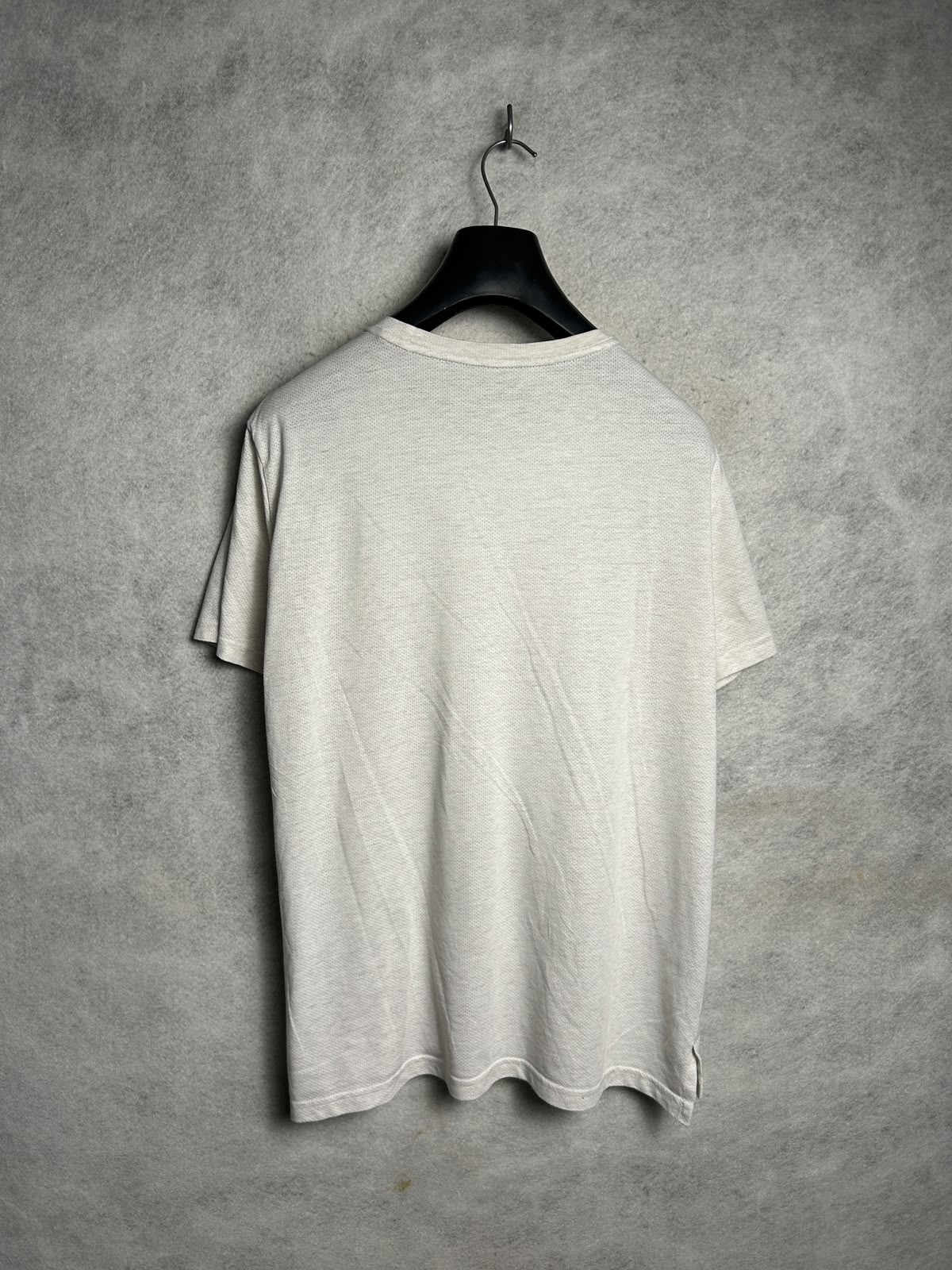 Nike Dri Fit White Round Neck - Large