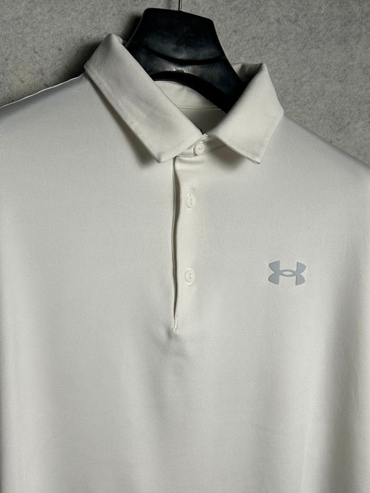 Under Armour White Polo - XL