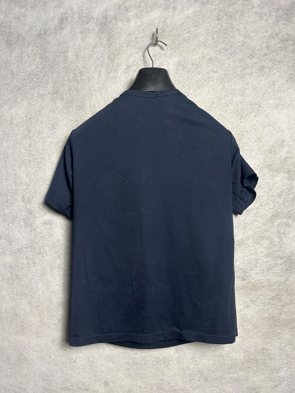 Adidas Climalite Big Logo Blue Round Neck - Large