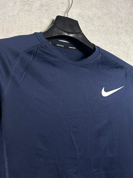 Nike Dri Fit Blue Round Neck Full Sleeves - Medium