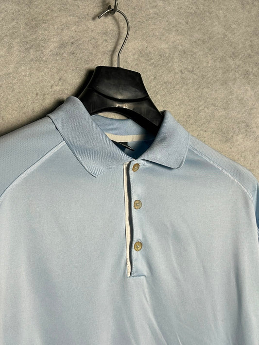 Nike Golf Dri Fit Sky Blue Polo - Large