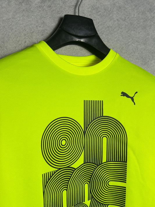 Puma Big Logo Neon Round Neck - Small