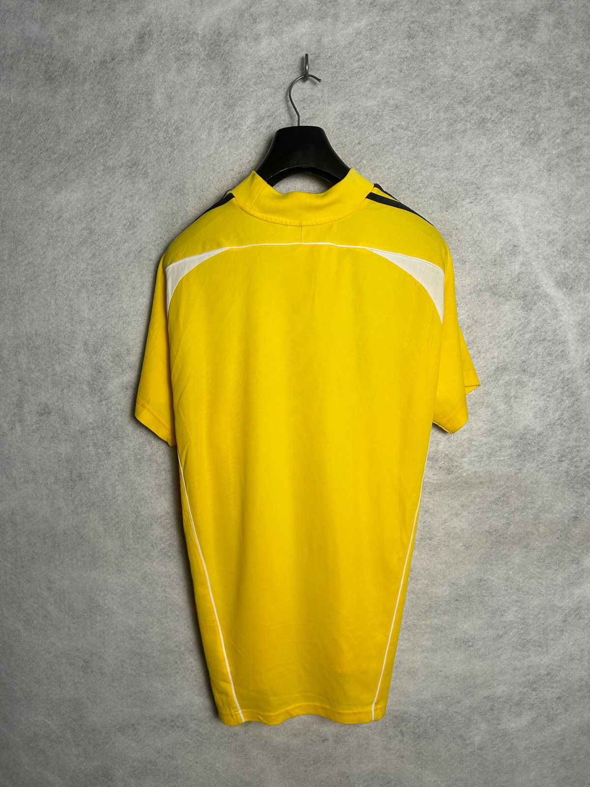 Adidas Yellow Printed Round Neck - Large