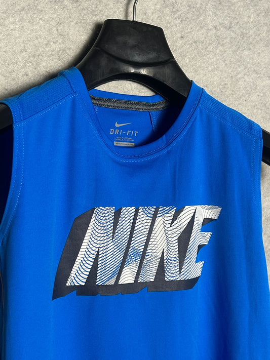 Nike Big Logo Dri Fit Blue - Medium