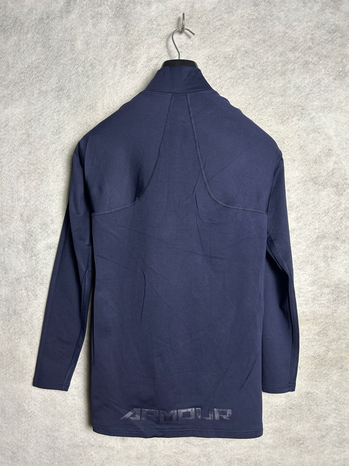 Under Armour Blue Mock Neck Full Sleeves - LG