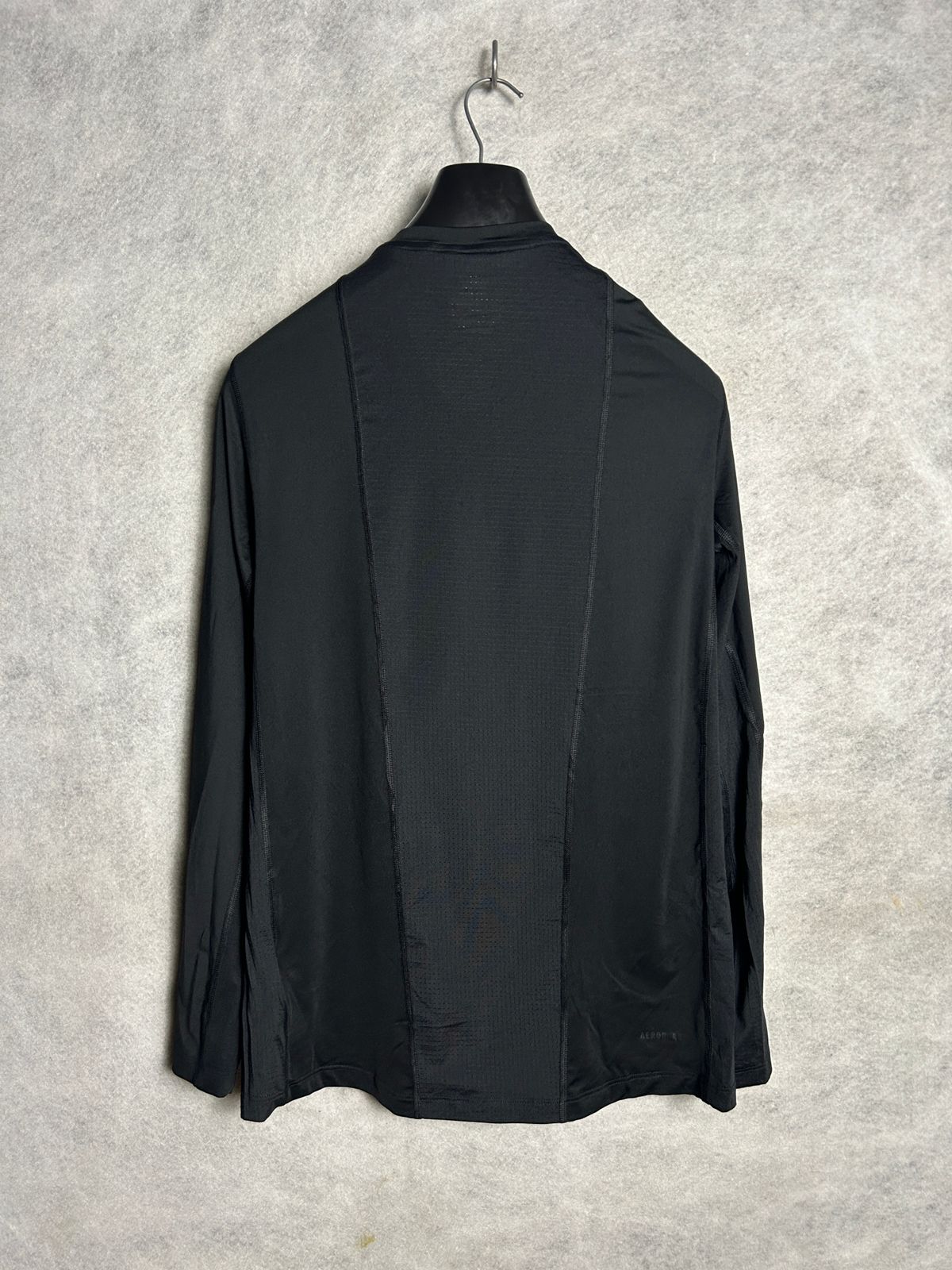 Adidas Techfit Black Full Sleeves Round Neck - Large