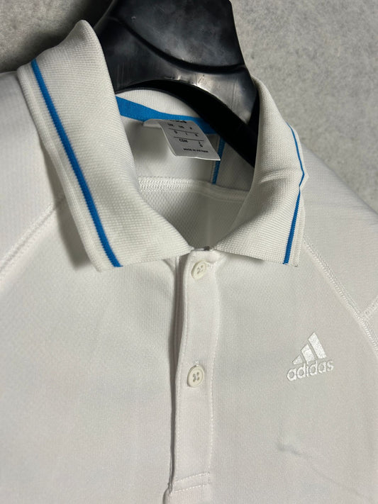 Adidas White Polo - Small