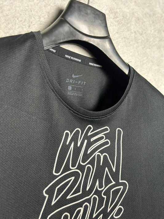 Nike Dri Fit Big Logo We Run Wild Round Neck - Large