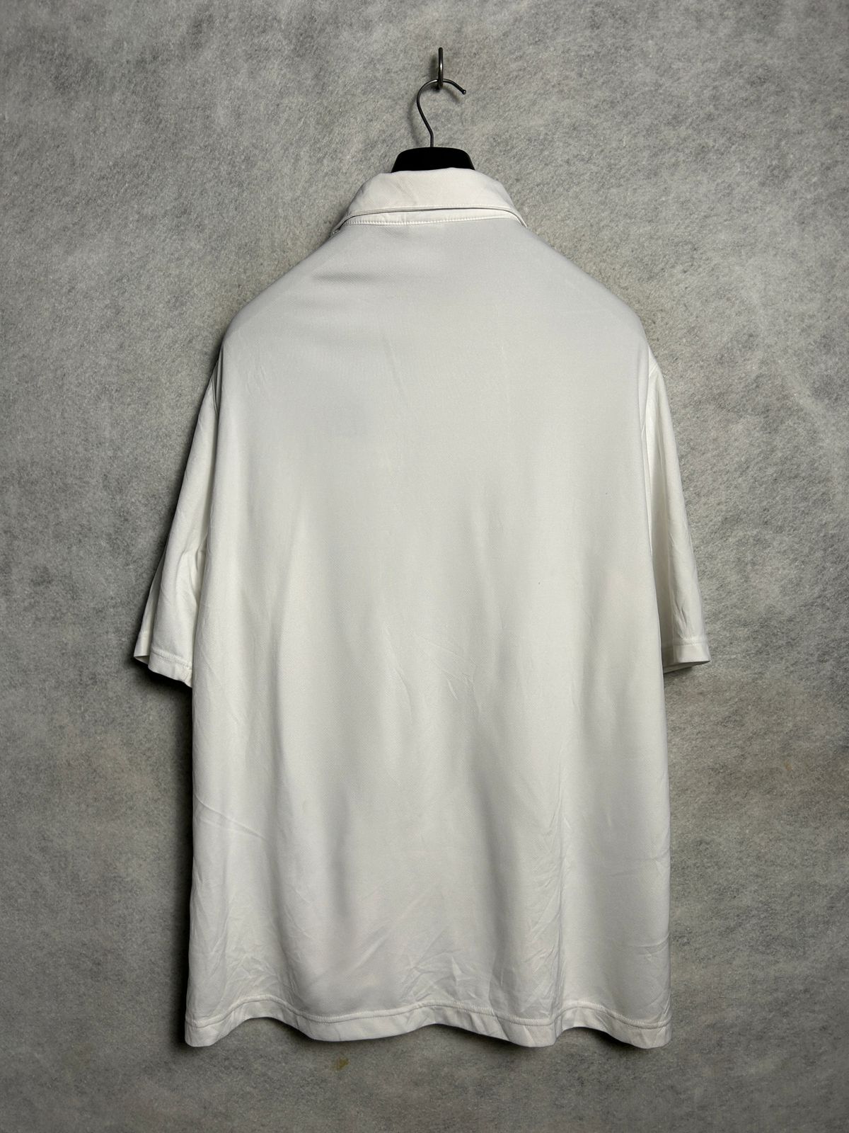 Nike IUP Dri Fit White Polo - Large