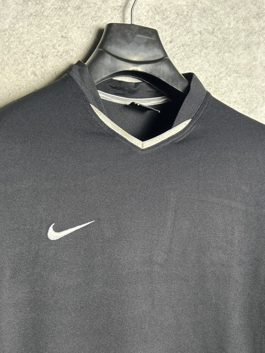 Nike Dri Fit Black V Neck - Large
