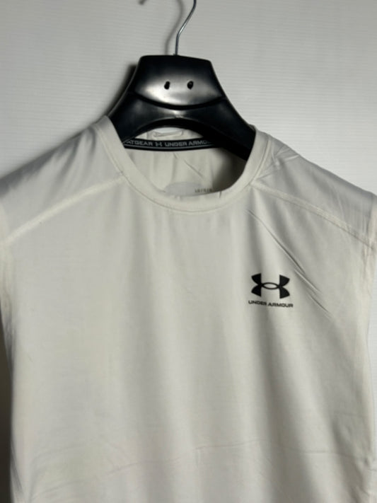 Under Armour Heat Gear Round Neck White - LG