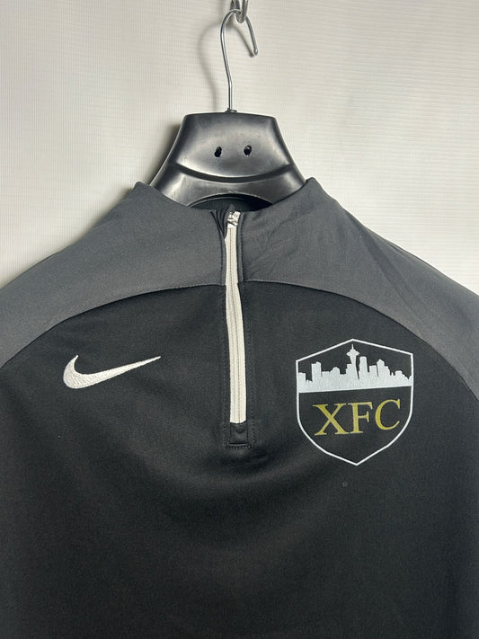 Nike Dri Fit XFC Half Zip Full Sleeves Black - Small