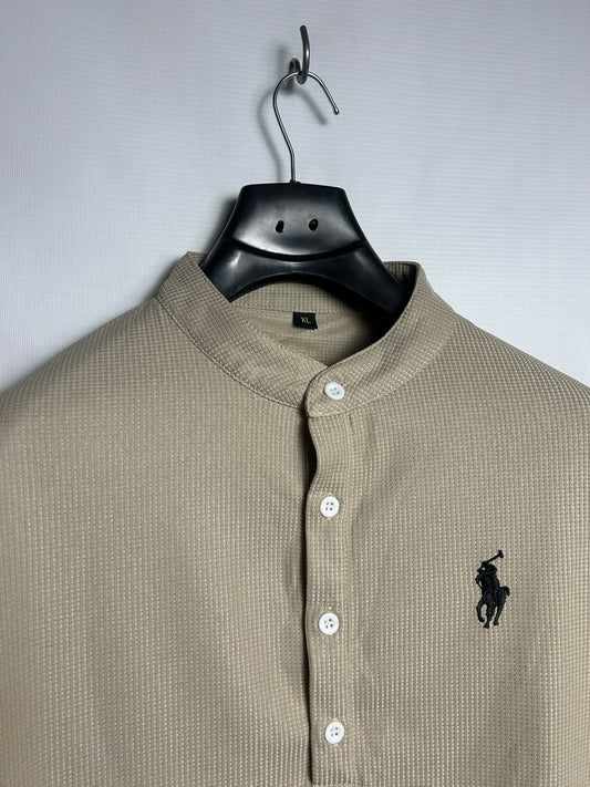 Polo Camel Brown Full Sleeves - XL