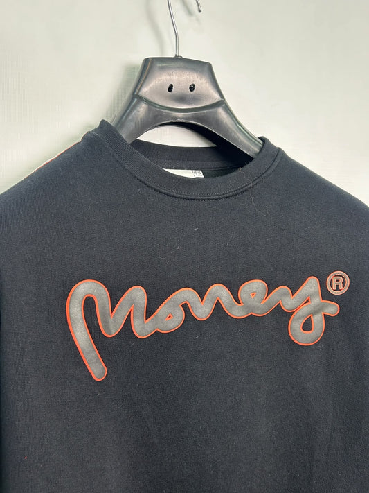 Money Junior Black Full Sleeves Round Neck - Small