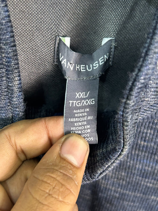Van Heusen Full Sleeves Half Zip Upper - XXL