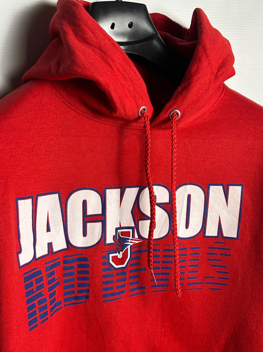 Hanes Big Logo Red Hoodie - Small