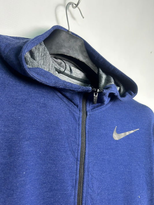 Nike Dri Fit Blue Zip Upper - Medium